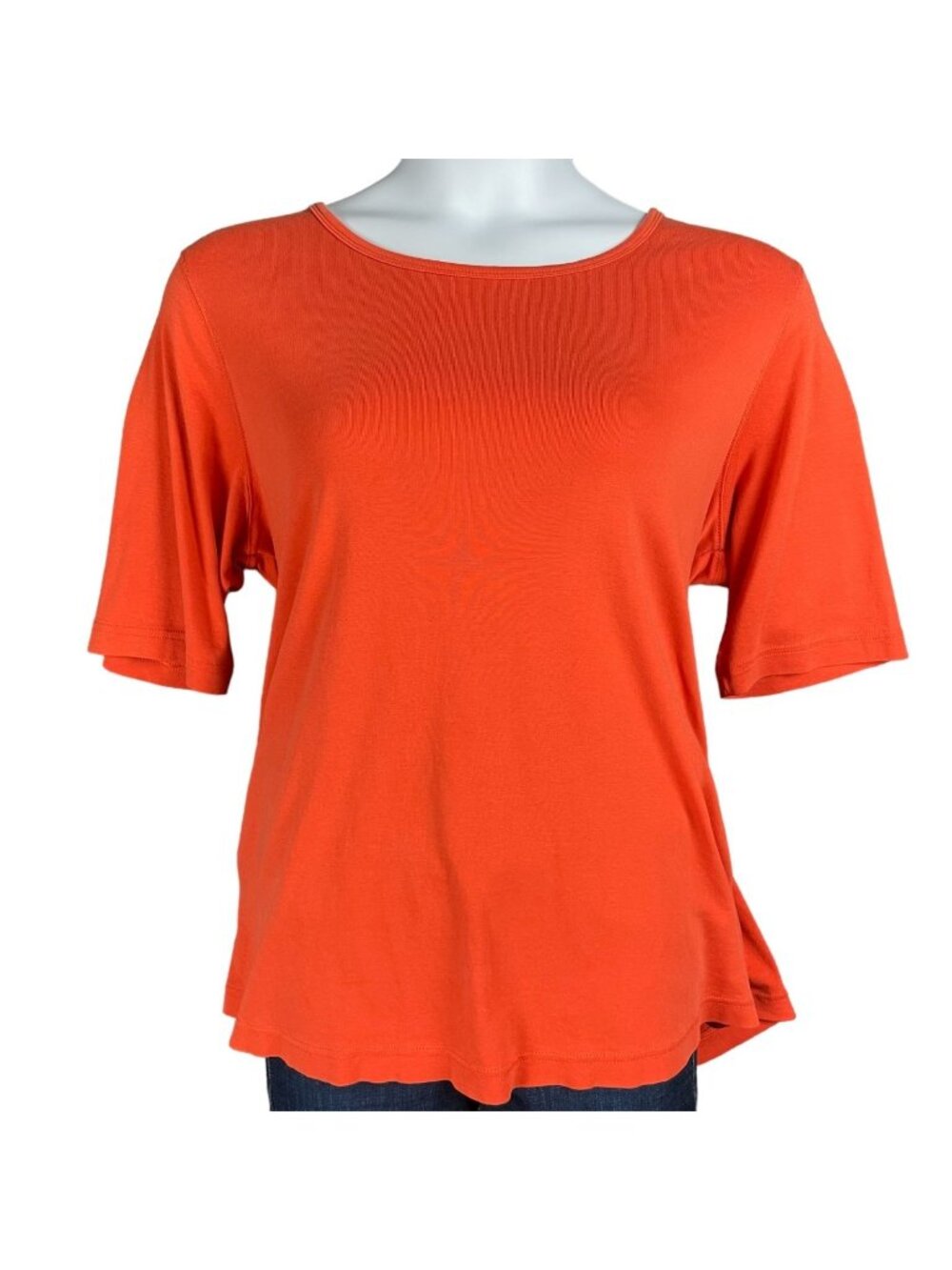Duluth Top Womens Size 2XL Orange Stretch Casual Minimal Staple Minimal Everyday